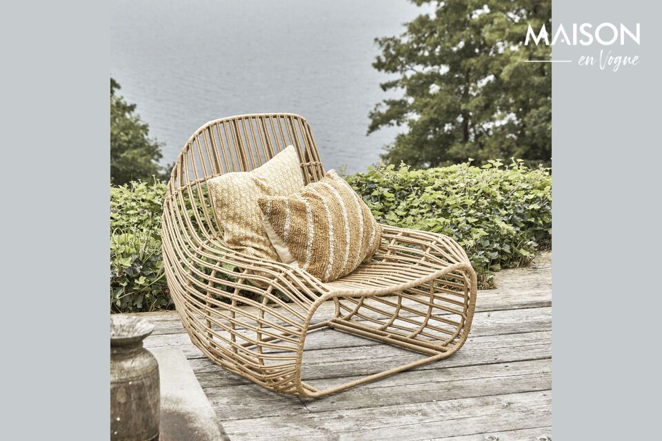 Relax in the natural elegance of PE wicker.