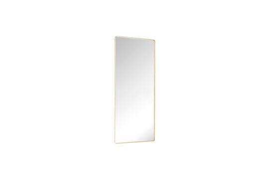 Retro brown metal mirror Clipped