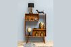 Miniature Reversible bookcase in dark wood Open 1