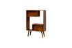 Miniature Reversible bookcase in dark wood Open 8