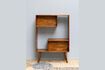 Miniature Reversible bookcase in dark wood Open 4