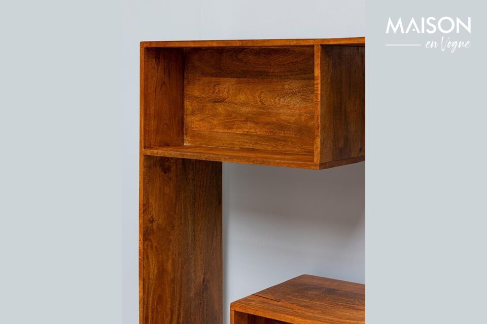 The reversible design of this bookcase makes it extremely versatile