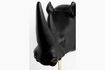 Miniature Rhino black resin wall lamp 5