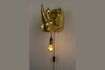 Miniature Rhino gold resin wall lamp 1