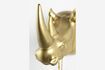 Miniature Rhino gold resin wall lamp 6