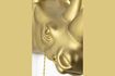 Miniature Rhino gold resin wall lamp 7