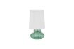 Miniature Ribe green glass table lamp 1