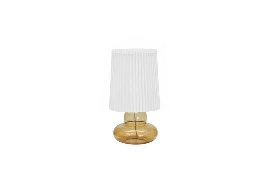 Ribe table lamp in amber glass Clipped