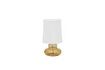 Miniature Ribe table lamp in amber glass 1