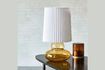 Miniature Ribe table lamp in amber glass 2