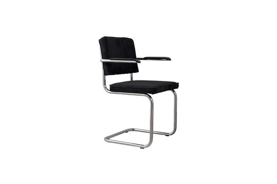 Ridge Rib Black armchair