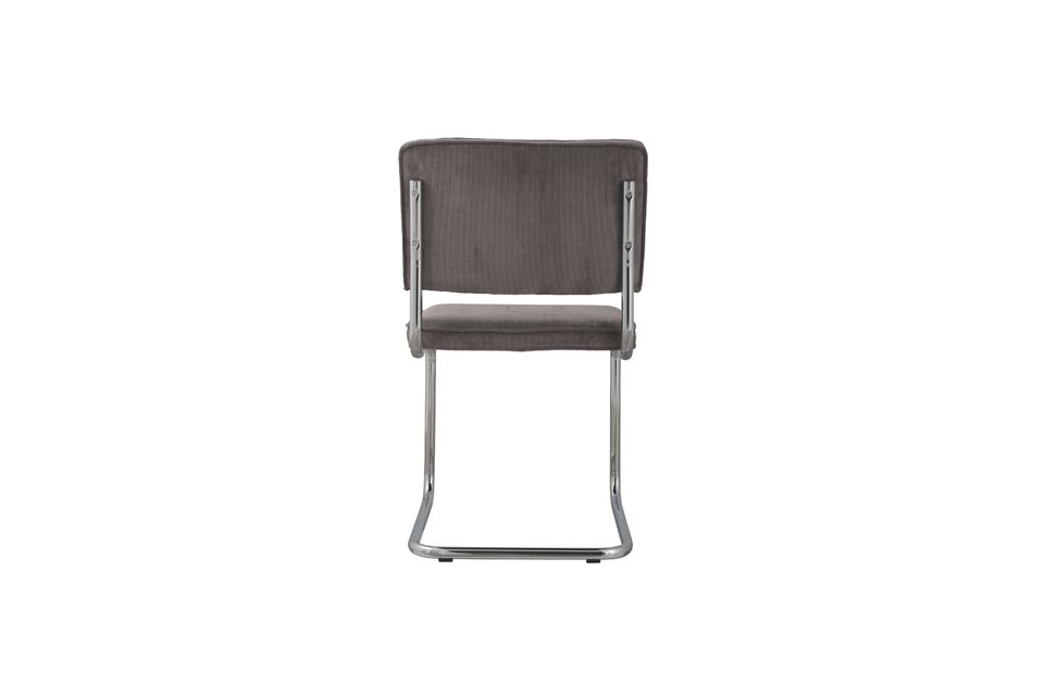 Ridge Rib Grey Chair - 6