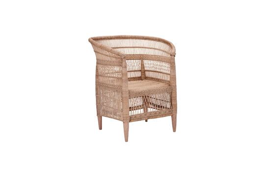 Rika light rattan armchair Clipped