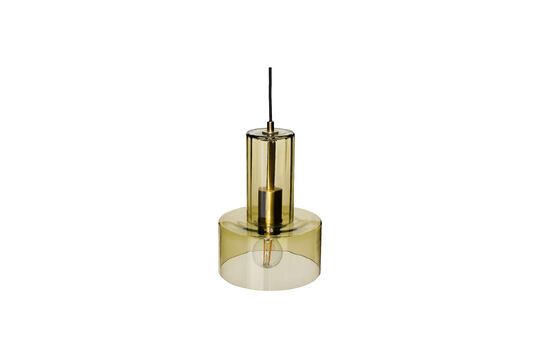 Ripple green glass suspension lamp Clipped