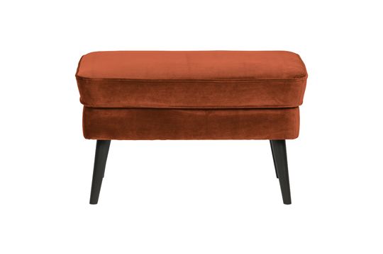 Rocco terracotta velvet footrest