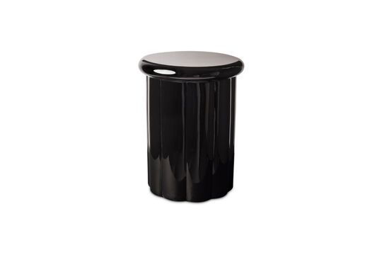 Roman black side table Clipped