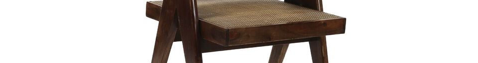 Material Details Rosalia dark wood armchair