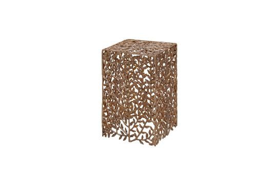 Roseraie copper metal side table Clipped