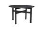 Miniature Round dining table in black ash wood Fjord Clipped