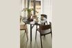 Miniature Round dining table in black ash wood Fjord 2