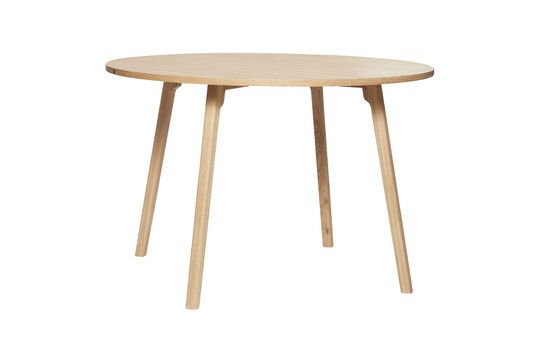 Round dining table in Ground light oak veneer Clipped