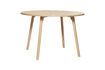 Miniature Round dining table in Ground light oak veneer 1