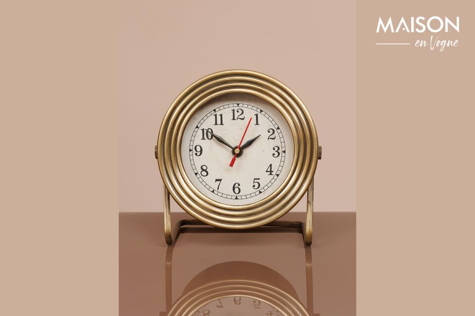 Round gold metal clock Chehoma