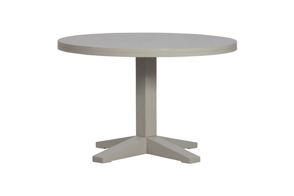 Round table in white mango wood Deck Vtwonen