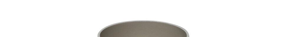 Material Details Round tray in light grey District metal