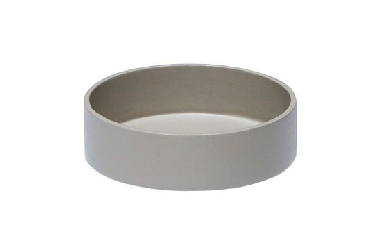 Round tray in light grey District metal Clipped