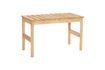 Miniature Row light oak wood bench 1