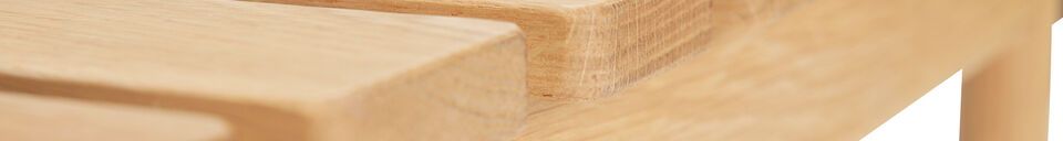 Material Details Row light oak wood bench