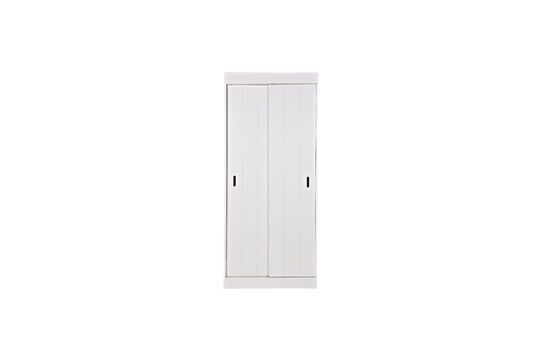 Row white wooden cabinet