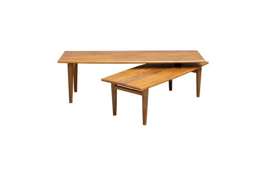 Roxette light wood coffee table Clipped