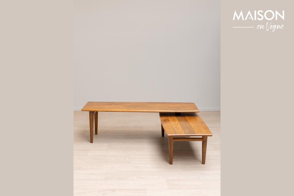 Discover a living-room essential with our mango wood coffee table