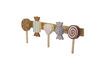 Miniature Rudy brown FSC wood coat rack 1