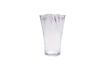 Miniature Ruffle clear glass vase 1