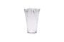 Miniature Ruffle clear glass vase Clipped