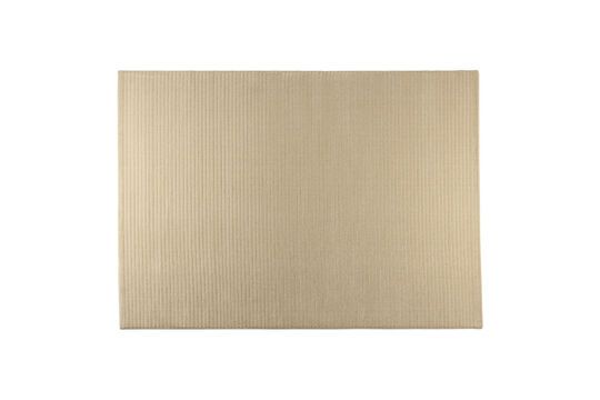 Rug 160x230 cm in beige fabric Shore Clipped