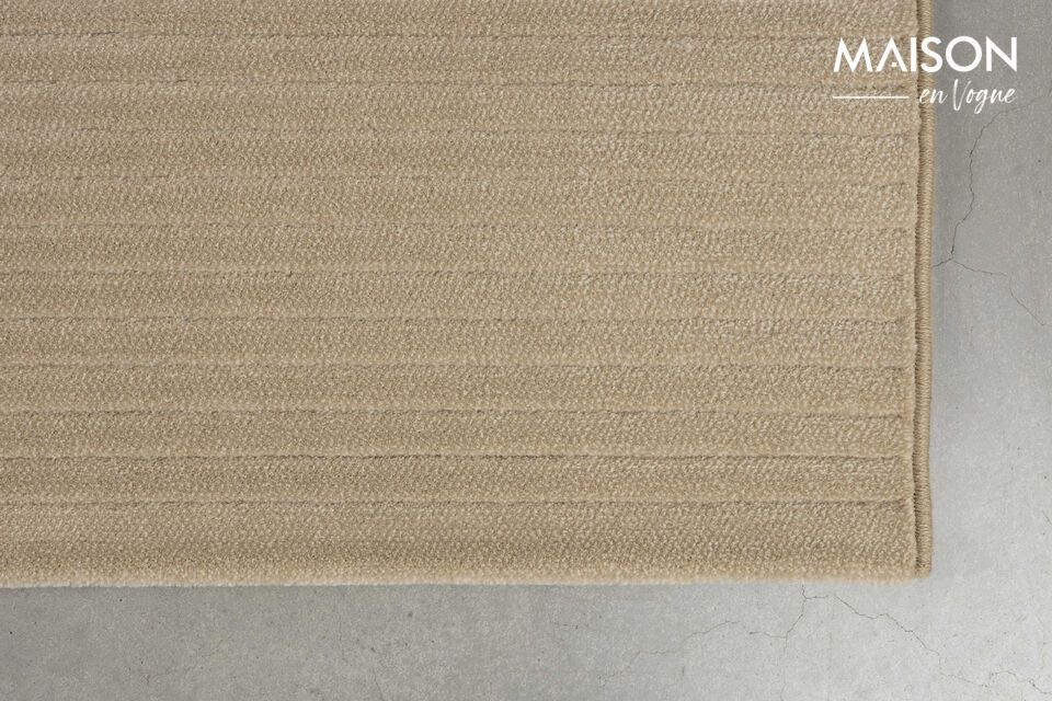 Rug 160x230 cm in beige fabric Shore - 3