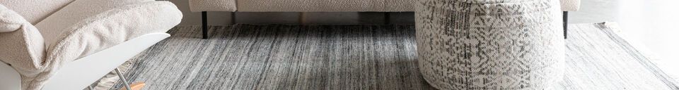 Material Details Rug 160x230 cm in brown fabric Lorenzo