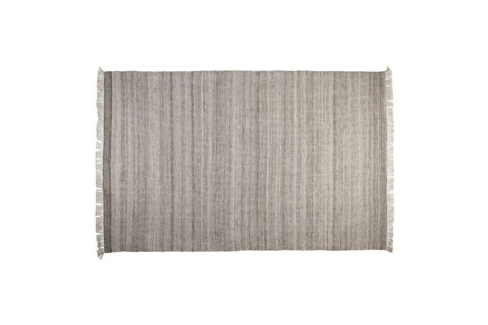 Rug 160x230 cm in brown recycled plastic Lorenzo White Label