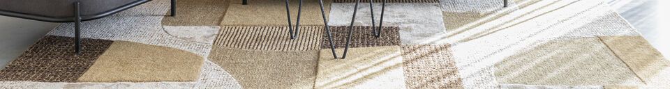 Material Details Rug 160x230 cm in brown wool Silvan