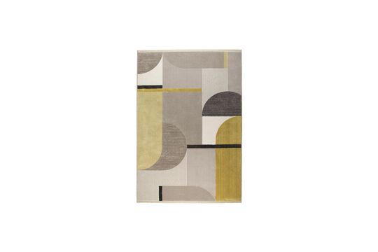 Rug 160x230 cm in yellow fabric Hilton Clipped