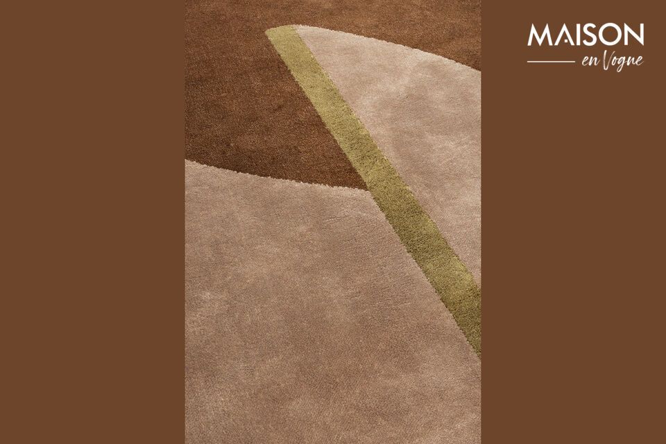 Rug 160x257 cm in brown fabric Phila - 2