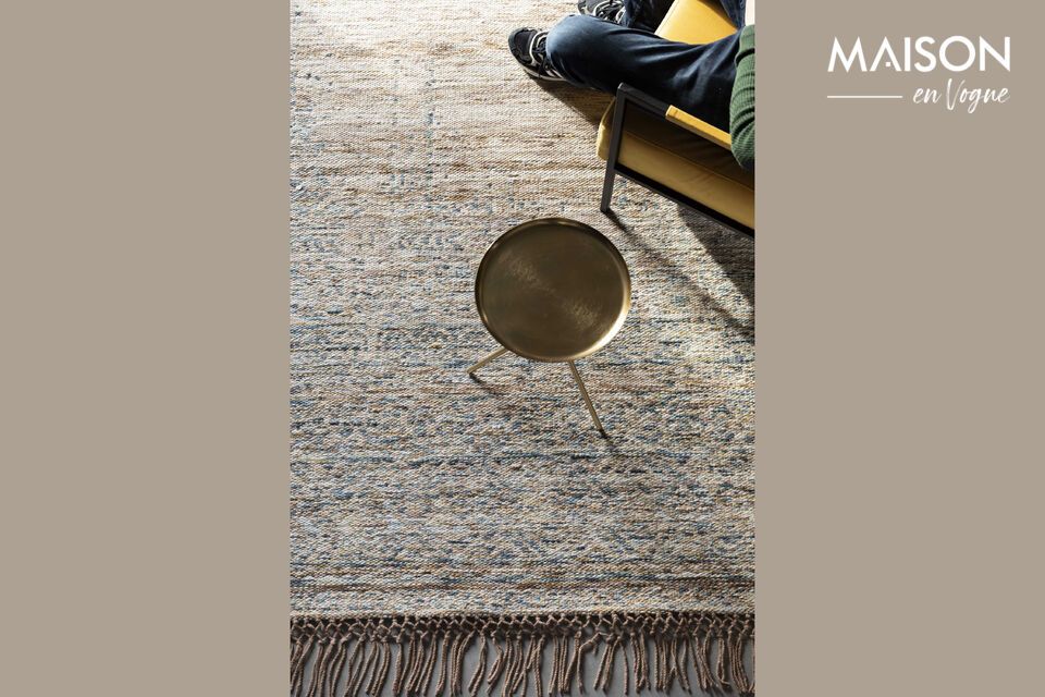 Rug 170x240 cm in beige wool Max - 1