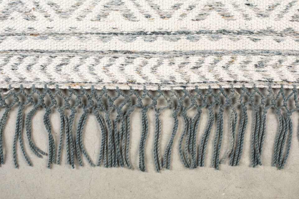 Rug 170x240 cm in blue wool Liv - 5