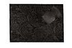 Miniature Rug 240x170 cm in black fabric Dots 2