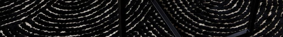 Material Details Rug 240x170 cm in black fabric Dots