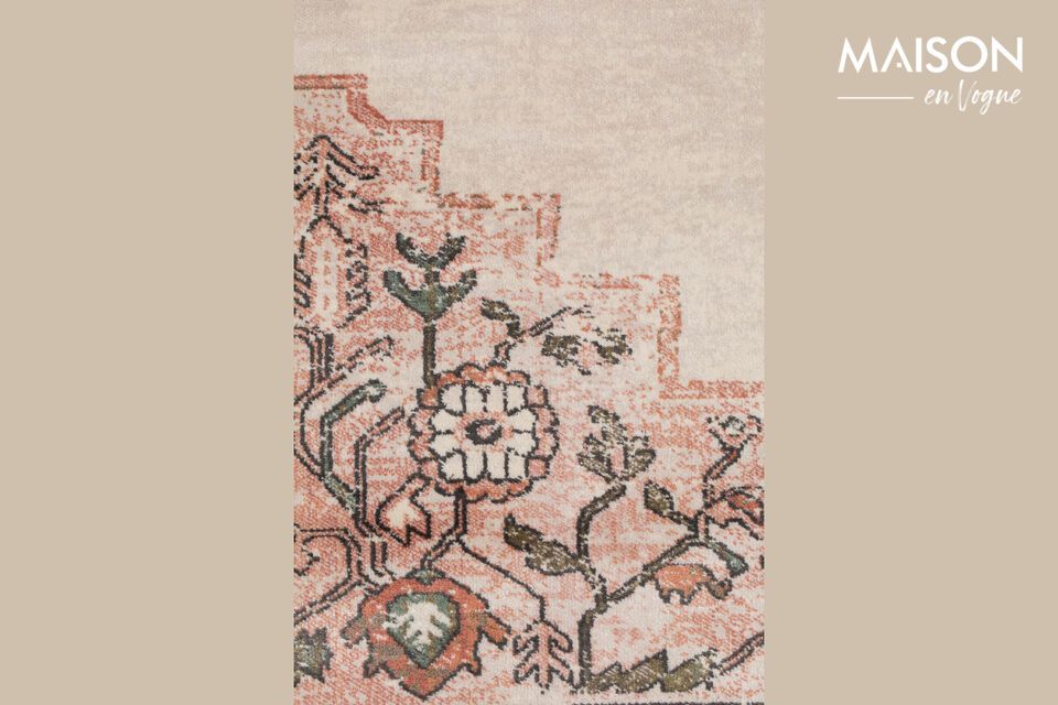 Rug 240x170 cm in pink fabric Mahal - 2